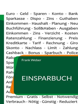 cover image of Einsparbuch